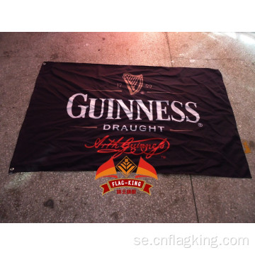 Guinness älskade ölflagg Bar kampanjer banner anpassad Guinness banner polyesterflagga